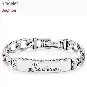 Brighton Retired Sisters Silver-plated Bracelet.Silver plated.  Beautiful piece*